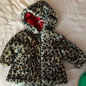 Baby girls 18-24 months cheetah jacket